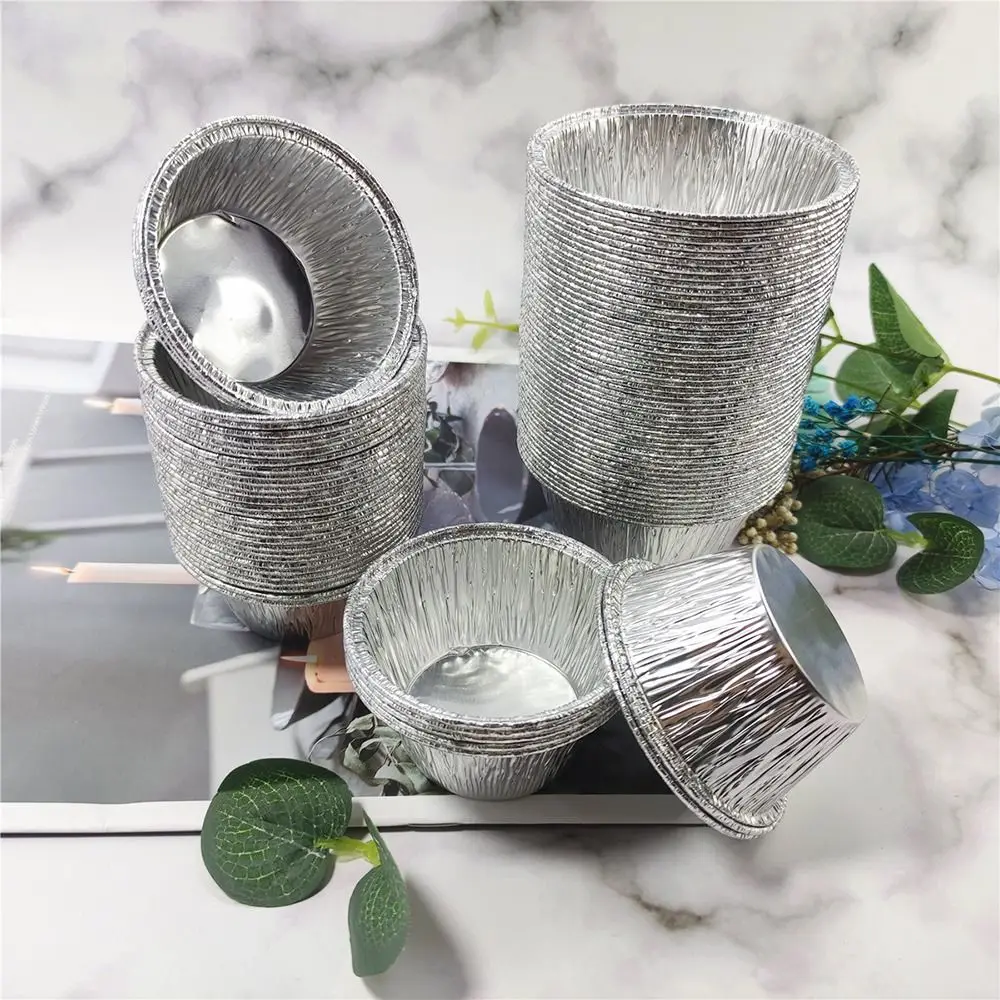 50 stücke Kreative Party Folie Folie Cupcake Liner Einweg Party Muffin Backförmchen Nicht-stick Muffin Liner