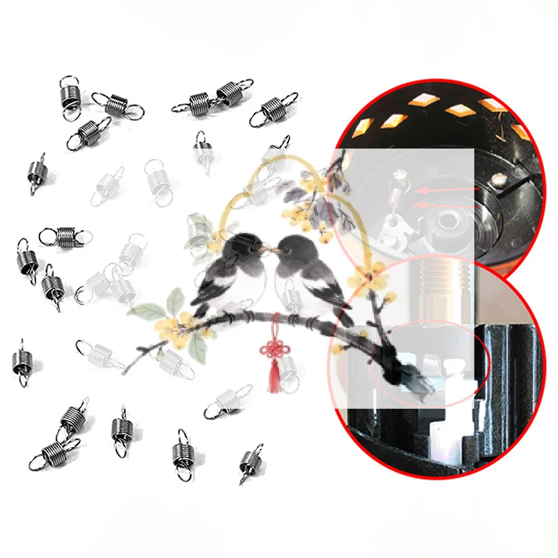 10pcs Spinning Wheel Swing Arm Reversing Switch Return Spring Fishing Reel Spring Accessories Spinning Wheel Extension Spring