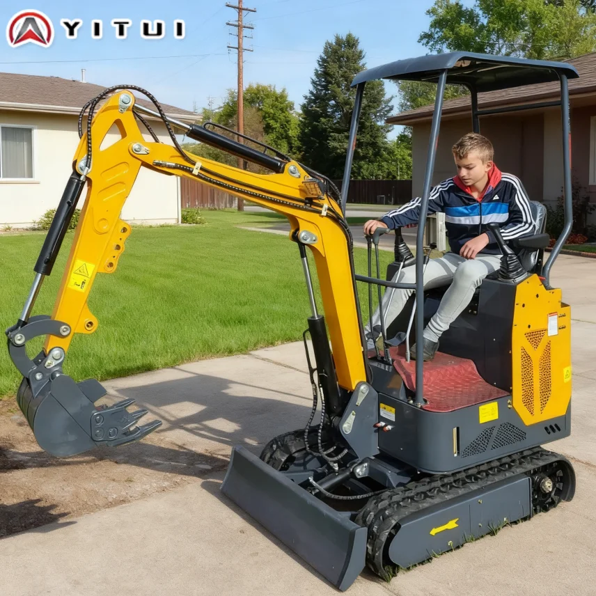 حفار صغير مخصص بمحرك يورو 5 كوبوتا حفار مدمج متعدد الوظائف لحديقة المزرعة والهندسة الصغيرة