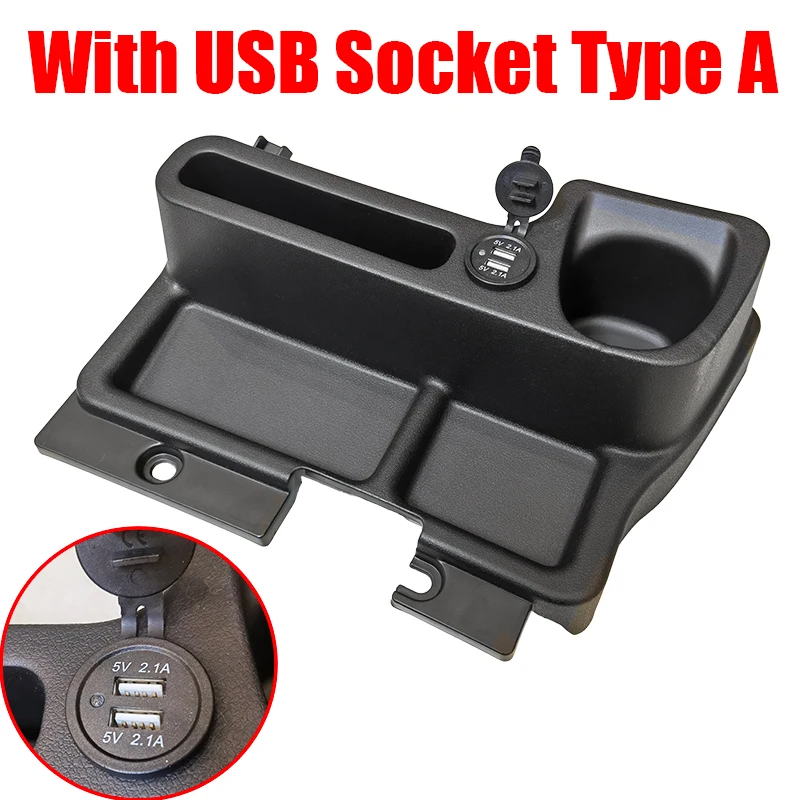 Car Center Console Armrest Storage Box Accessories Insert ABS Tray Case For Toyota Land Cruiser LC70 LC71 LC76 LC77 LC79
