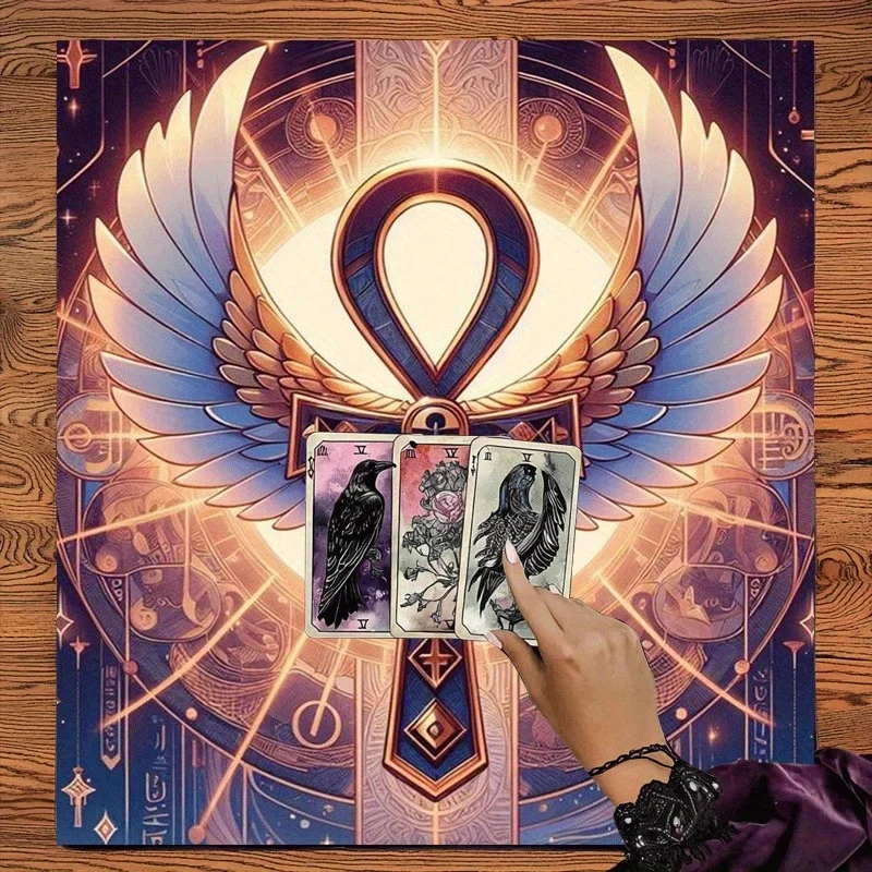 Tarot Tablecloth Mystical Occult Spiritual Altar Cloth Divination Mystic Crystal Witchy Tarot Spread Astrology Cosmic Magic Deco