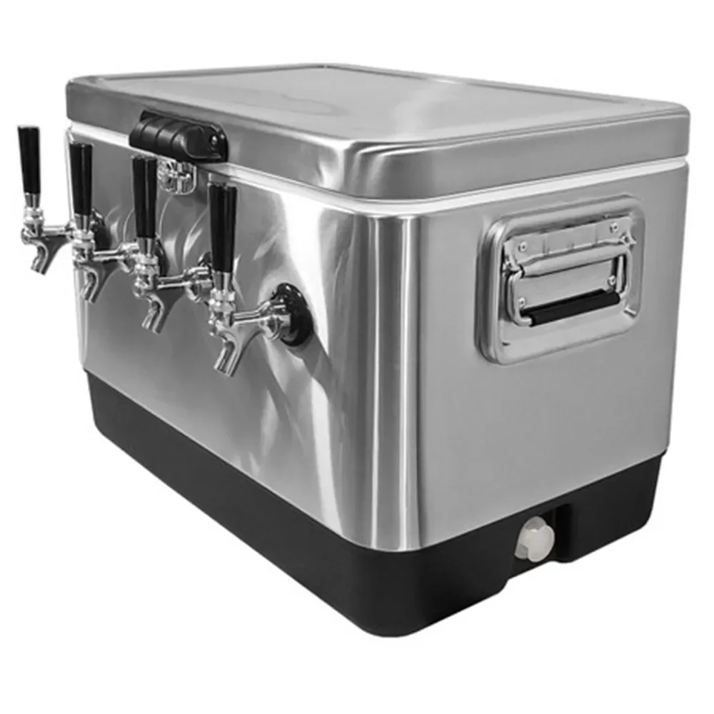 4 Faucet Cold Beer Dispenser Jockey Box System Coil Box Cold Plate Box