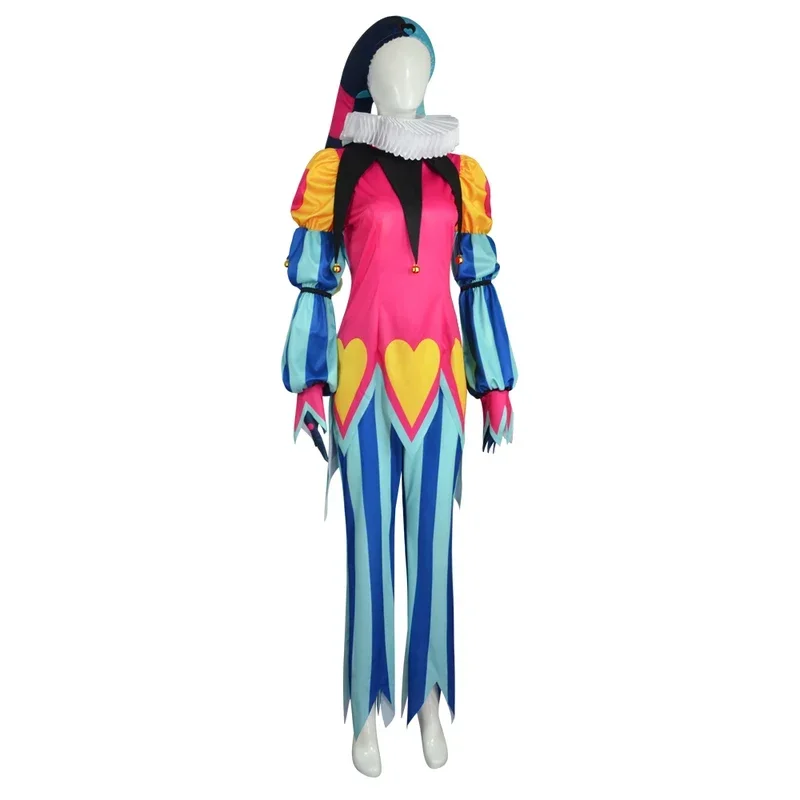 Cartoon Helluva Cosplay Fizzarolli Costume Hoodies Outfits Men Women Adult Halloween Carnival Party Disguise Roleplay Suit