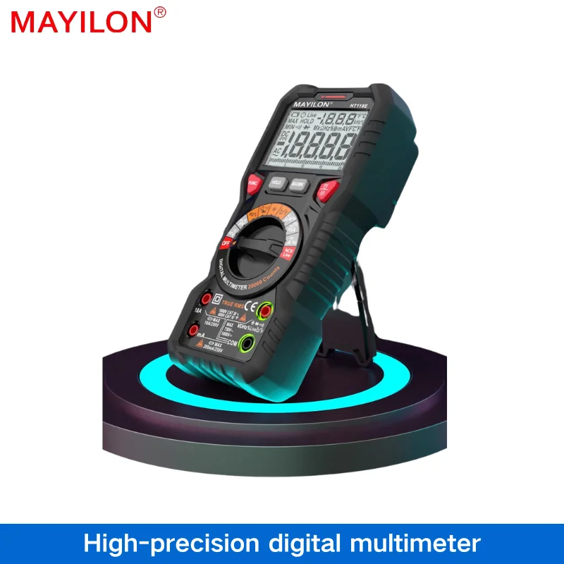 MAYILON HT118E High Precision Multimeter, Full Intelligent, Anti-burn Maintenance, Four-and-a-half-digit Multim