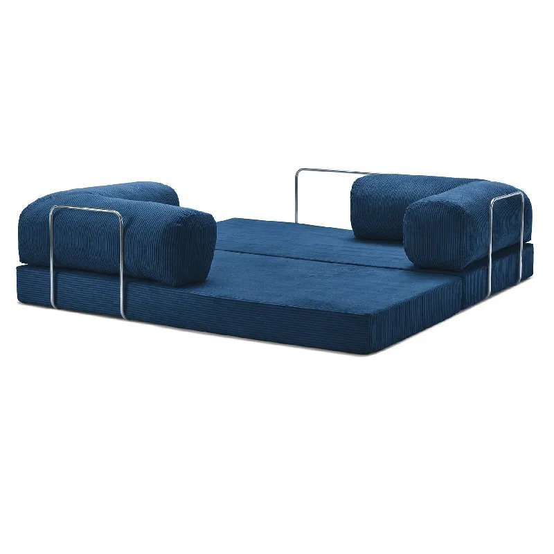Medieval fabric sofa living room module compression sofa bed