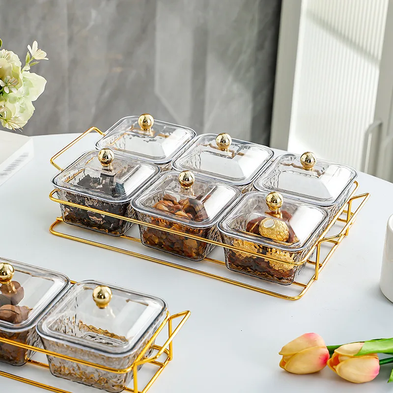 

Dried - Fruit and Nut Snack Tray, Fruit Tray, Dried - Fruit Box, Bar Melon - Seed Tray, Snack Tray, Nordic - Style Divided