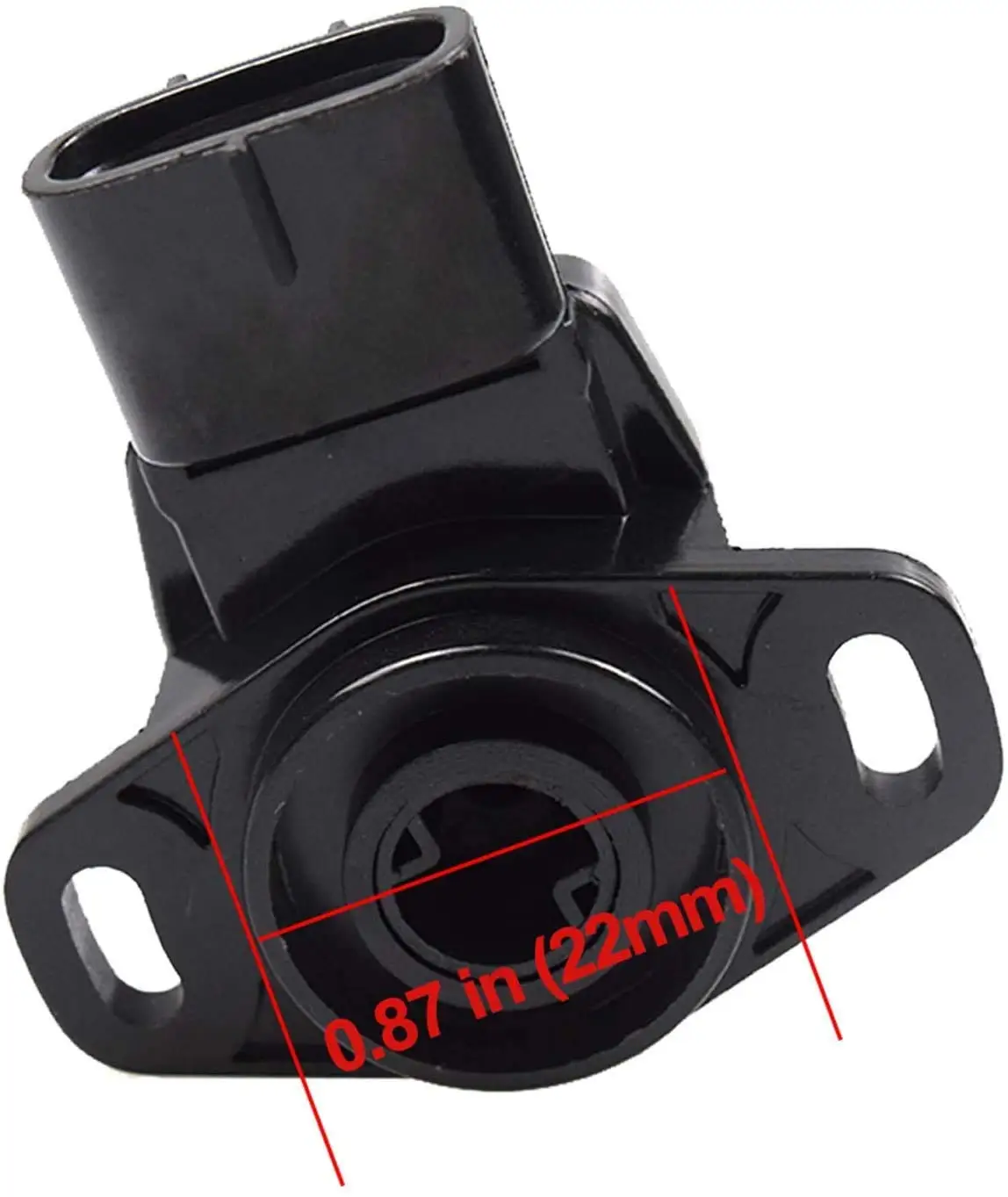 0.87in (22mm) Throttle Position Sensor TPS 3131705 3140173 for Polaris Ranger Sportman 500 550 570 （Clockwise）