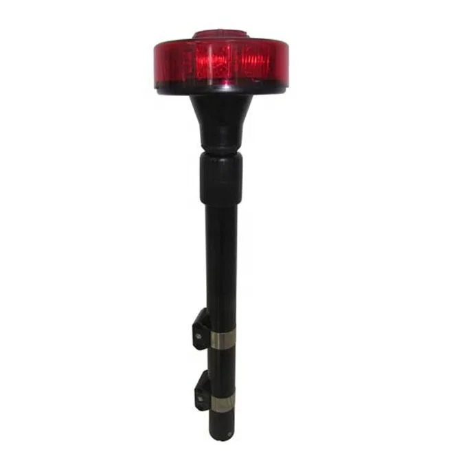 Rotating LED Light Bars for Motorcycle Rear Warning Pole Beacon