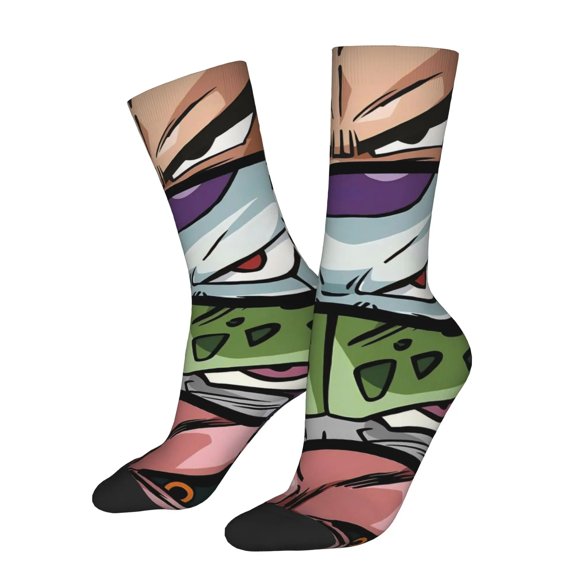 Funny Sock Dragon Ball Classic Villains Eyes Hip Hop Seamless Pattern Printed Men Socks Casual Men's Socks