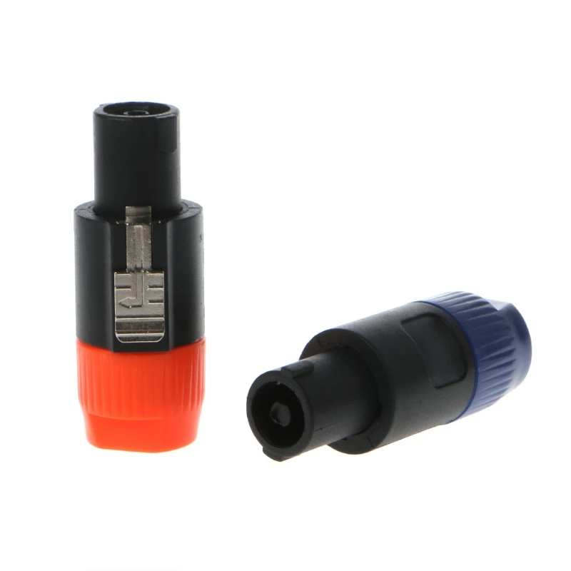 Conector macho Speakon, conector cable Neutrik tipo NL4FX o 4 polos y 4 pines