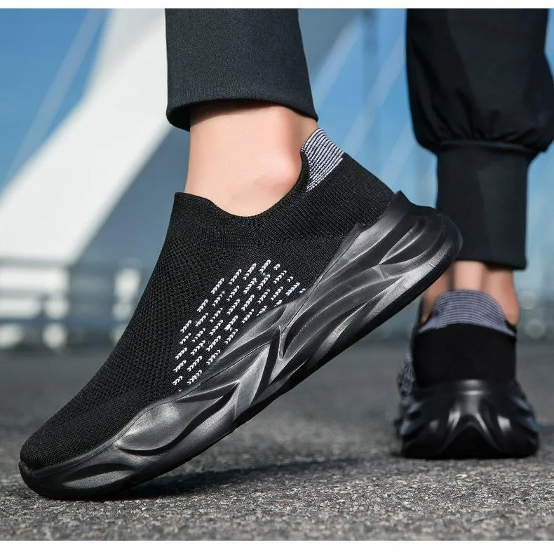 Tênis De Corrida Respirável Para Homens, Tênis Confortáveis, Mesh Sport Shoes