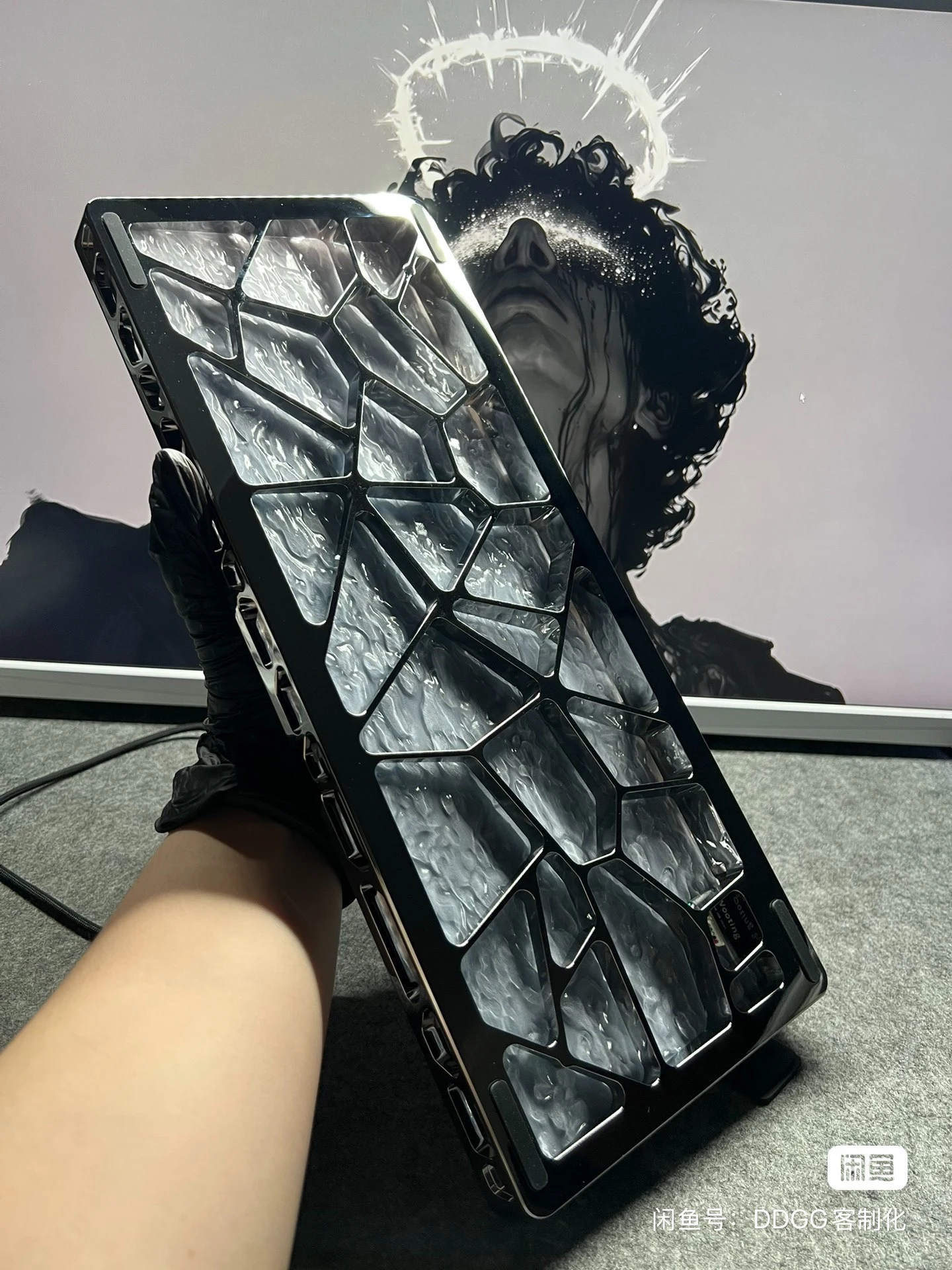 Custom Hollowed Aluminum Case for 80% Layout Magnetic Keyboard, Perforated Alloy Shell Rapid Trigger Custom Mechanical Part Gift