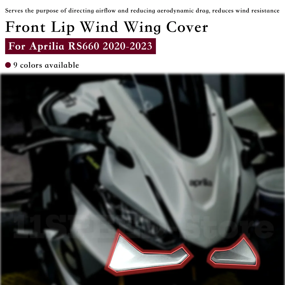 

Motorcycle Accessories Front Lip Wind Wing Cover For Aprilia RS660 RS 660 2020-2024 Cone Aerodynamics Fairing Winglets