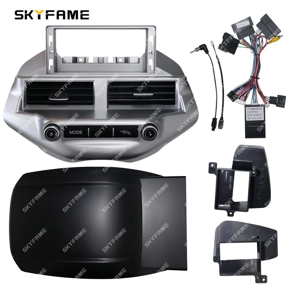 SKYFAME 12.3 Inch Car Frame Fascia Adapter Canbus Box Decoder Android Radio Dash Fitting Panel Kit For Ford Ecosport