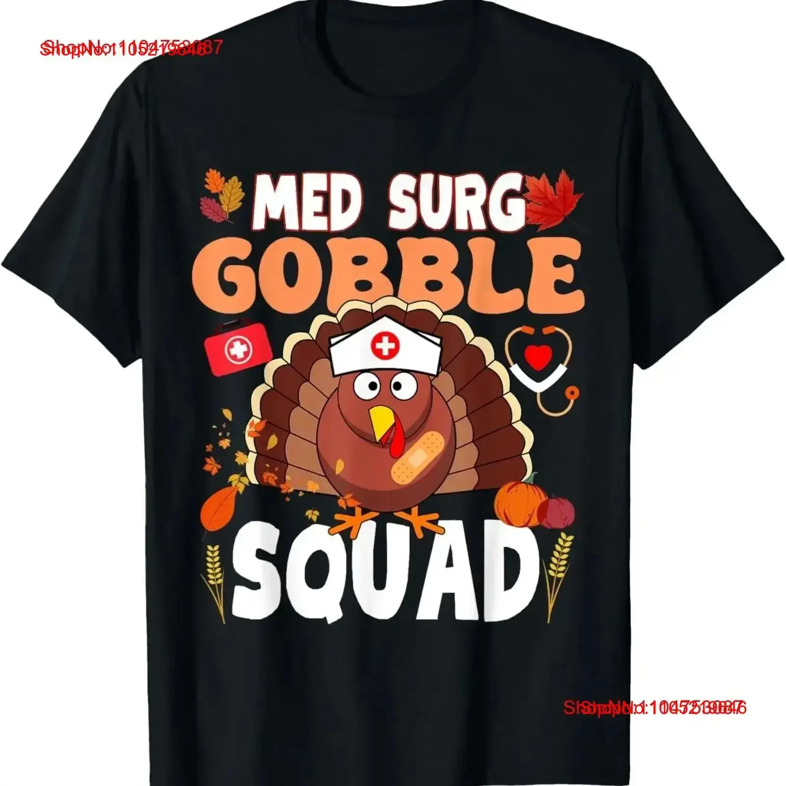 Fall Vibes and Funny Turkey Thanksgiving Nursing Shift Team T Shirt Sweat vintage Washed designer clothes Comfortable Soft