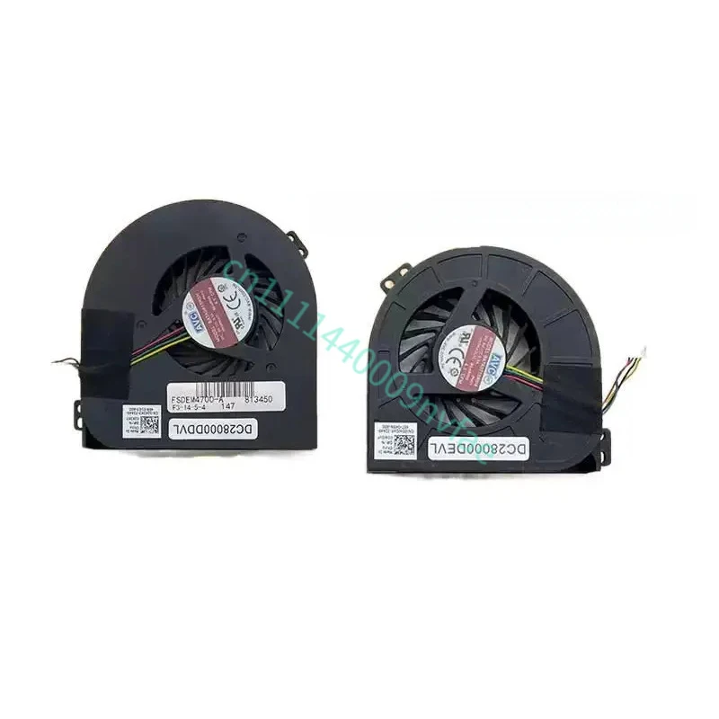 Replacement Fan for Dell Precision M4700 Series CPU 01G40N and Gpu 0CMH49 Cooling Fan 01G40N 0CMH49 Two Fans 4-Wire 0.2