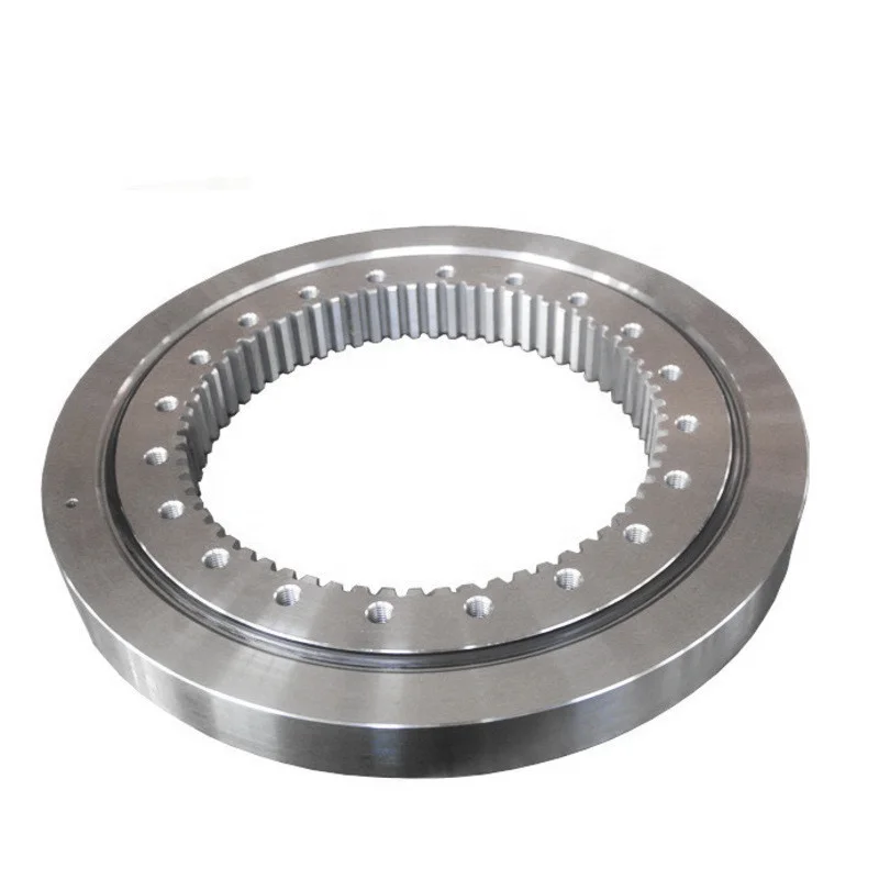 ตลับลูกปืนหมุนขนาดเล็กสำหรับเครนจิ๊บพร้อมเกียร์ภายใน ตลับลูกปืนวงแหวนหมุนขนาดเล็ก