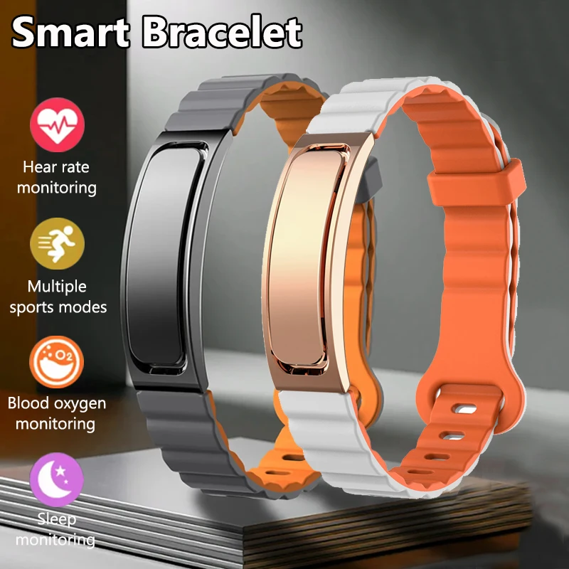 

Новый смарт-браслет без экрана для женщин, пульсометр, кислород в крови, мониторинг сна, умный браслет, спортивные умные часы для Android iOS
