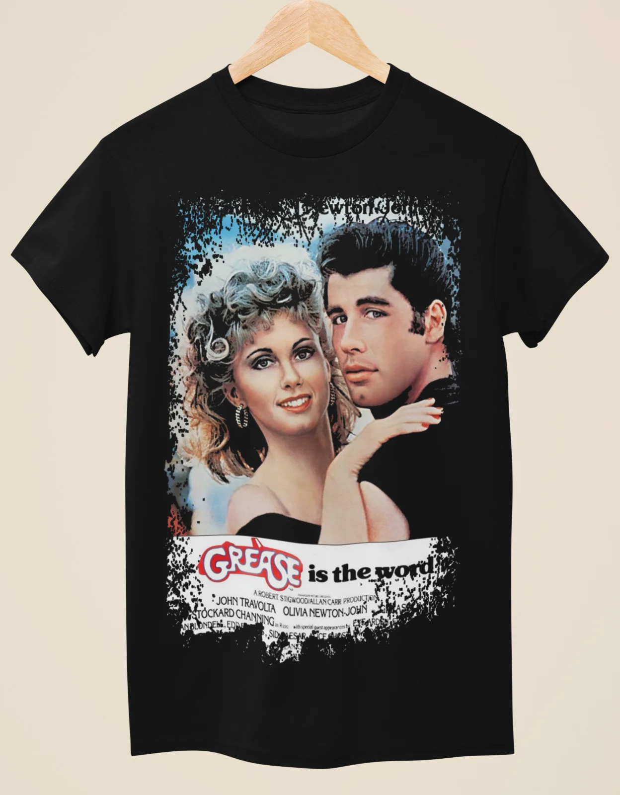 

Grease - Movie Poster Inspired Unisex Black T-Shirt