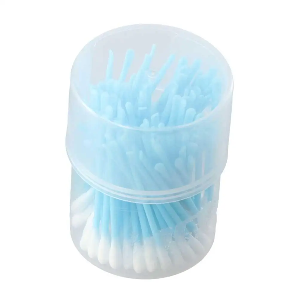

100Pcs/set Eyelash Extension Glue Removing Double Head Cotton Swabs Cotton Bud Ear Pick Cleaner Makeup Cotton Stick PP
