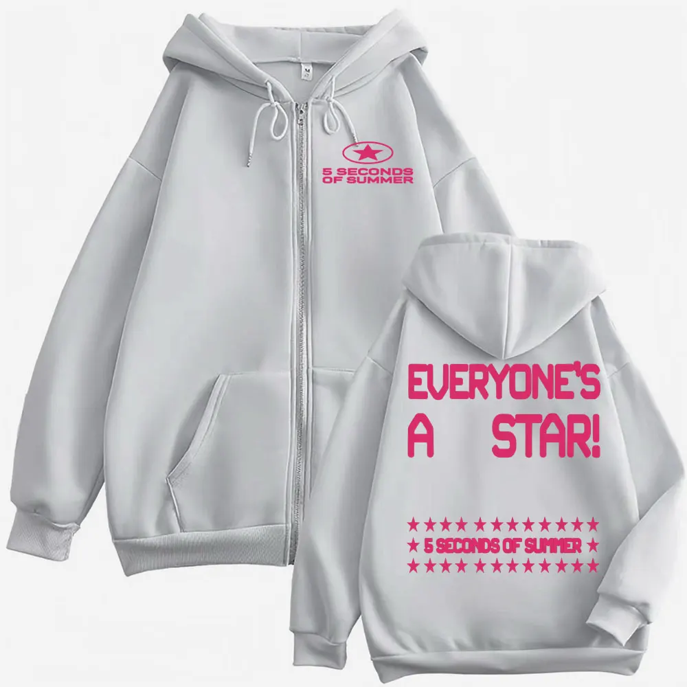 5 Seconds of Summer Everyone's A Star World Tour Zip Up Hoodies