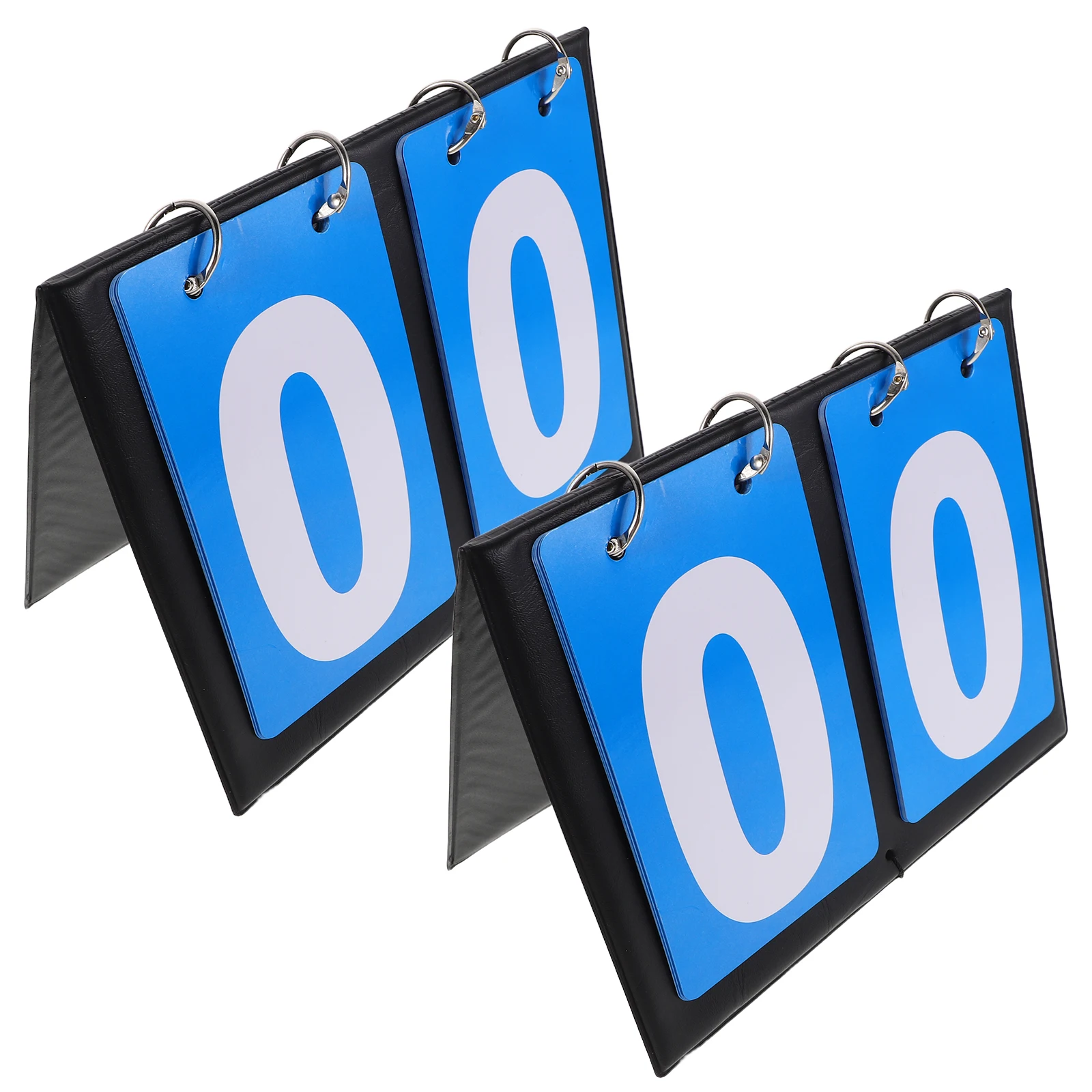 

2pcs Basketball Scoreboard Dual-Sided Score Keeper Flip Board Portable Multi-Sport Match School Indoor Quick