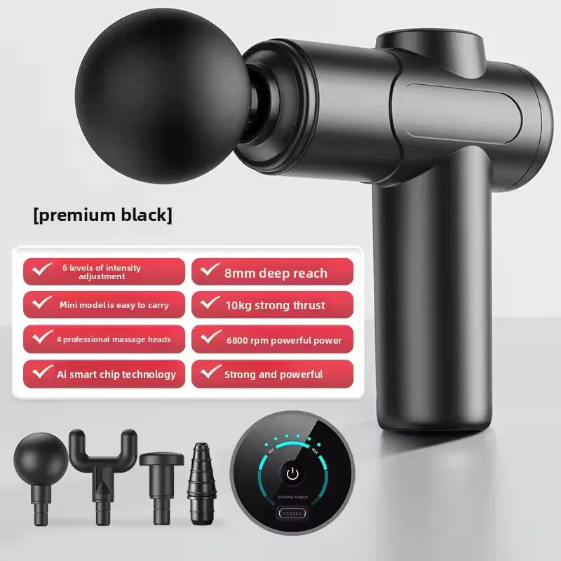 New Deep Tissue Massage Gun Portable Facial Muscle Massager Massage Pistool For Back Neck Body Muscle Fitness Tool