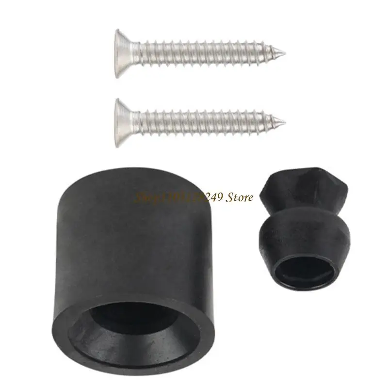 N5KD 4pcs Horse Trailer Door Holder set with Rubber Socket & Plastic Stem Rubber Door Stoppers set for Enhances Stability