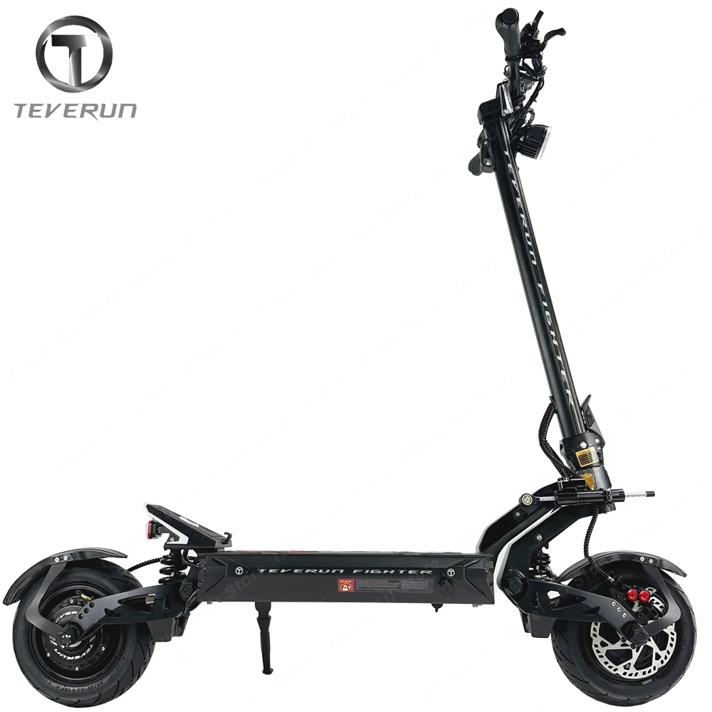 Original Teverun Fighter 11 Teverun Fighter 11+ 60V 25Ah/35Ah Dual Motor Peak 5000W Top Speed 85km/h TFT Display Blade