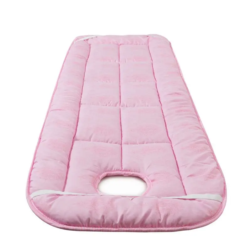 Beauty Salon Bed Thickened Cushion Mattress Anti Slip Beauty Room Bed Mat Massage Bed Pad With Hole