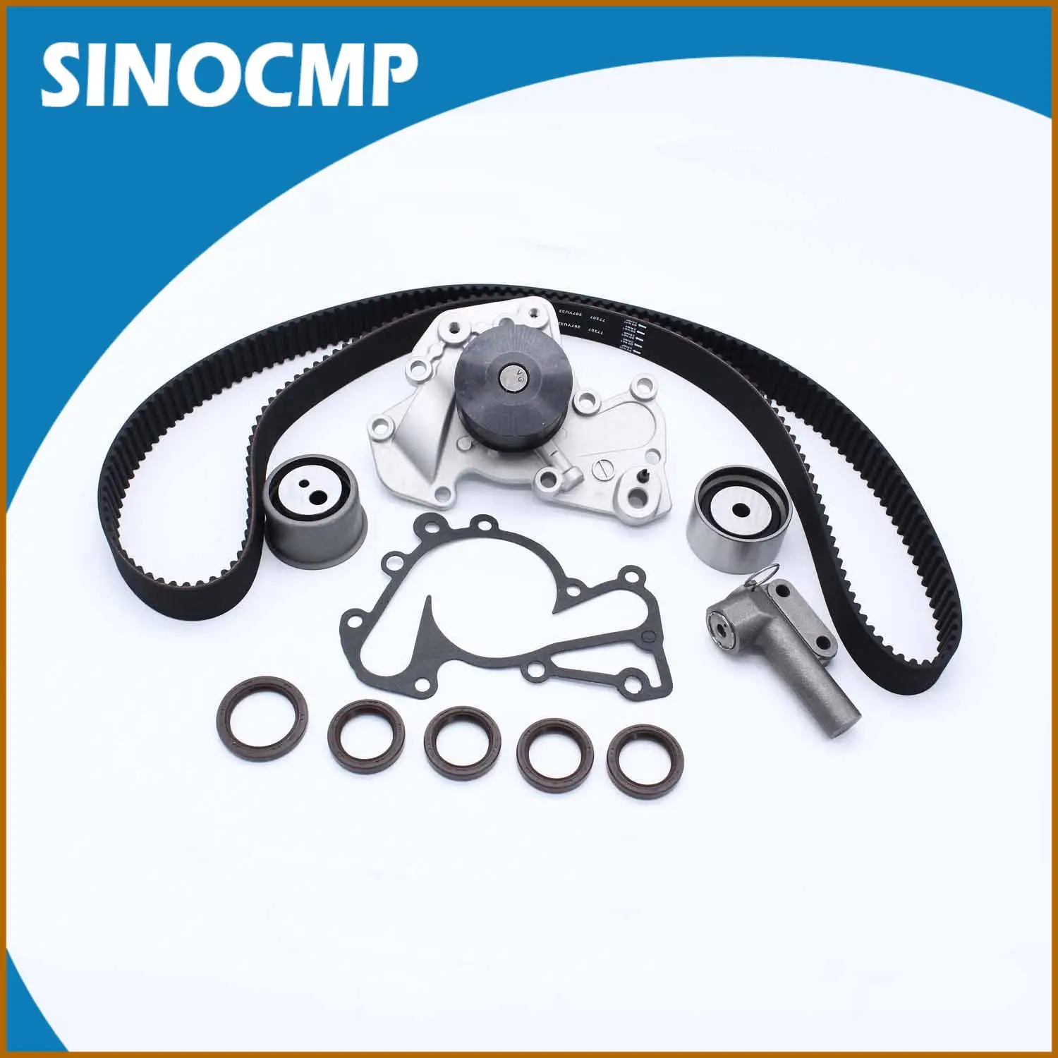 

1set Timing Belt Water Pump Kit w/ Hydraulic Tensioner For Hyundai Sonata Tucson, Kia Optima 2.5 2.7L DOHC V6 24V G6BW