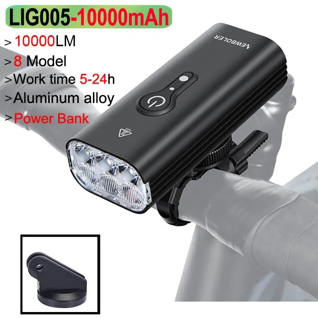 NEWBOLER 10000mAh Smart Fietslicht Voor 10000LM Fietslicht Waterdicht USB Opladen MTB Road Fietsen Lamp Fietsaccessoires