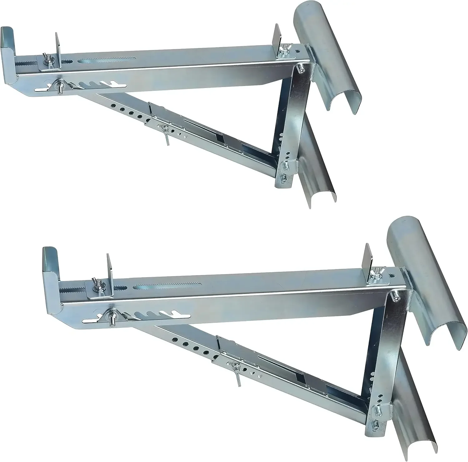 Jacks Scaffold Bracket,Two-Rung Short Body Extension Ladder Jack for Working Stage (1 Pair)