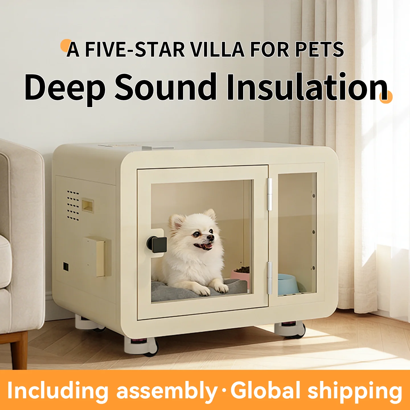 Factory Direct Sales of Modern Modular Soundproof Pet Cabins cat Dog Villas Mini Soundproof Rooms for Hotel Living Room Use