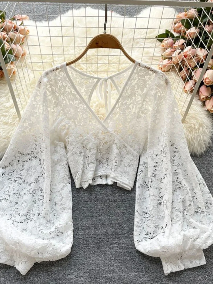 ストリートスタイル ロング丈 オープンバスト トップス レディース ブラウス 202 ポリエステル生地 スリムフィット ボタン飾り 無地