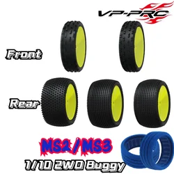 Neumático delantero y trasero para Buggy VP PRO RC 1/10 2WD, Evo suave, tuerca de 12mm, neumático de Carreras RC de alto agarre TLR Xray AE SWORKZ