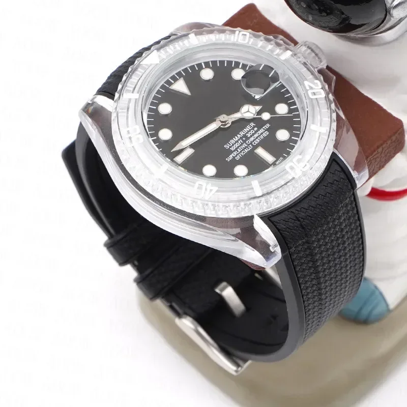 حزام (استيك) ساعة ل أوميغا X سواتش المشتركة MoonSwatch حزام ساماستر 300 الرجال النساء 20 مللي متر المطاط سيليكون منحني نهاية سوار ل Seiko