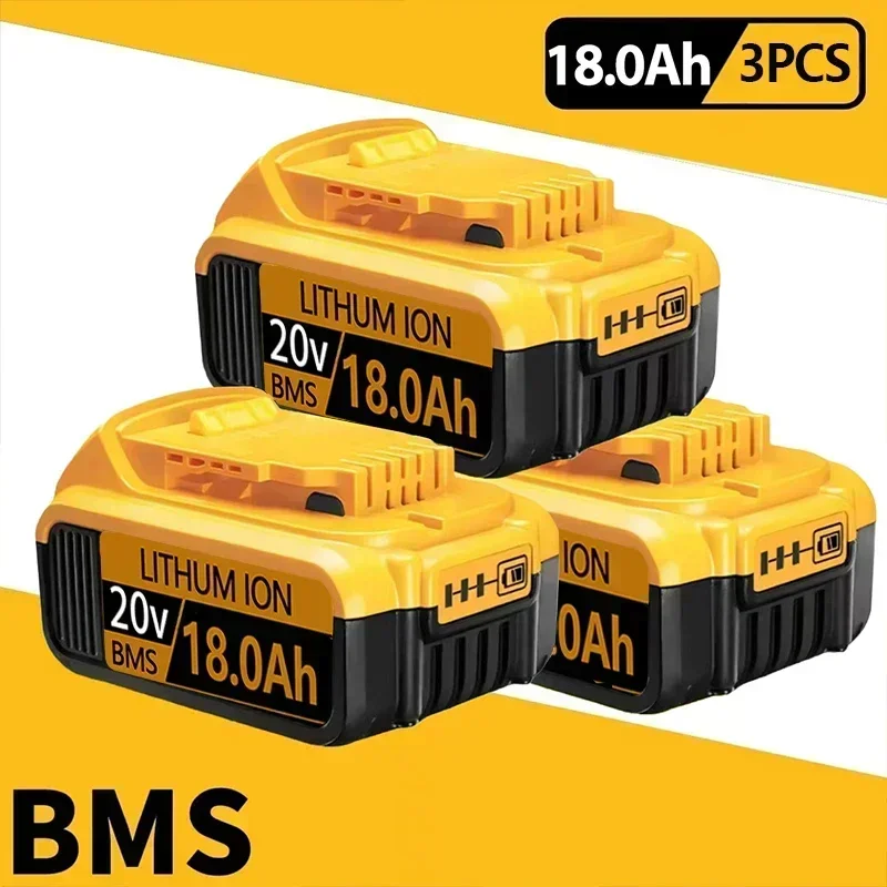 100% gloednieuw voor DEWALT 18.0AH DCB609 18V 20V Lithium-ion Batterij voor Dewalt DCB204 DCB205 DCB206 DCB609 DCB184 DCB200