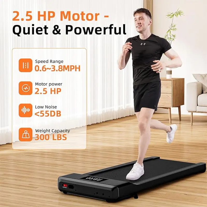 100CM Long Walking Area 300 lb Walking Pad ,Under Desk Treadmill with Remote Control ,2 in 1 Portable Walking Treadmill for Home