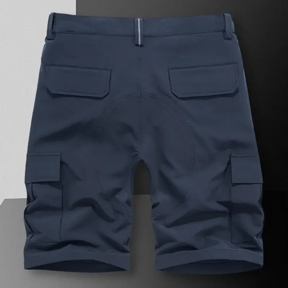 

Men Cargo Pants Men's Elastic Waist Cargo Pants with Multi Pockets Zipper Closure Loose Fit Sport Trousers for Outdoor