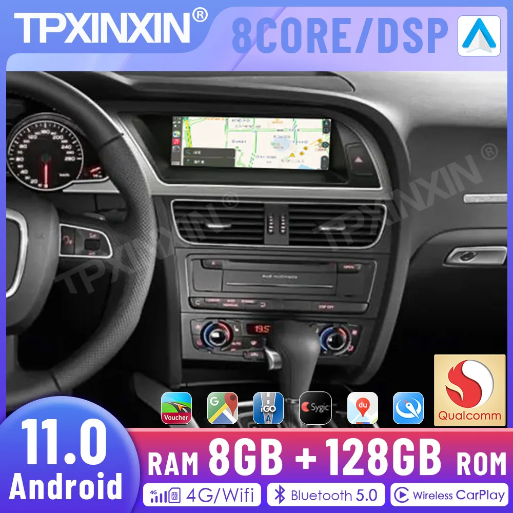 

8.8INCH Android 13 For Audi A5 2009-2016 GPS Navi Carplay Screen Stereo Multimedia Player Car Radio Auto Head Unit