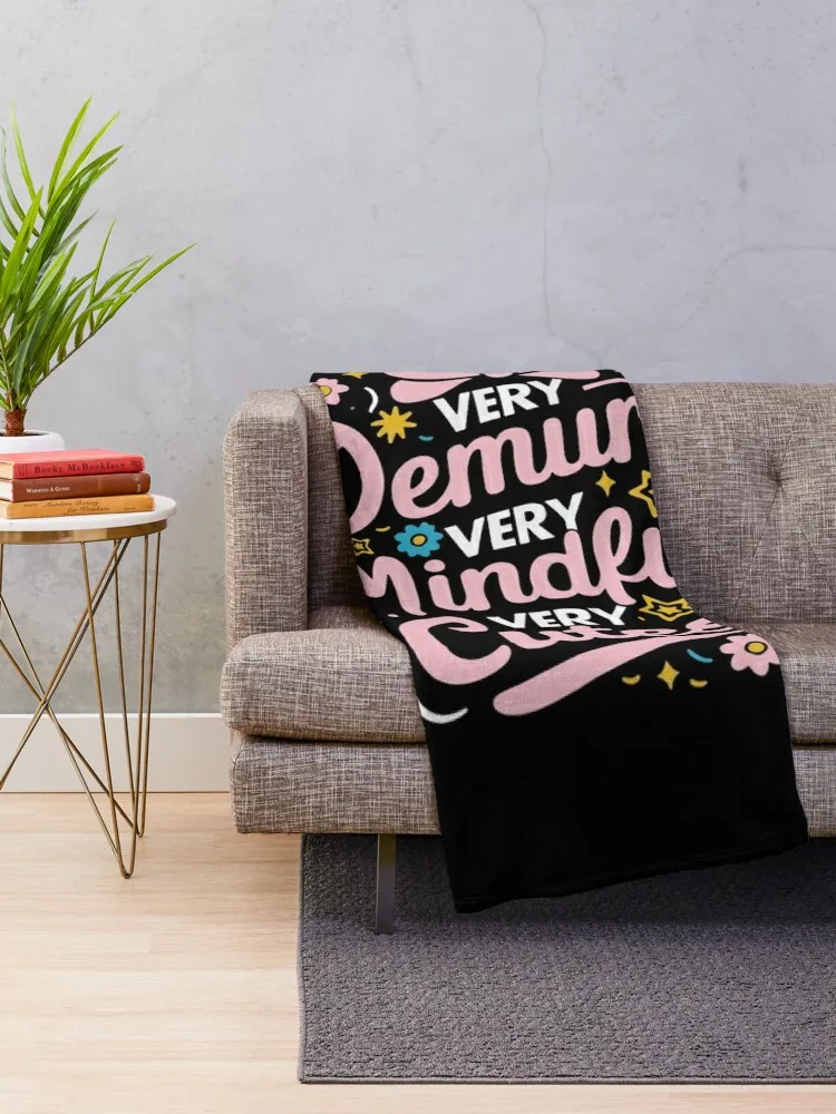 Funny Very Demure Very Mindful Very Cutesy 2 Throw Blanket Furry Sofa Blankets