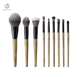 9 piece makeup brush set multifunction makeup brush natural /synthetic hair wood handle for daily makeup