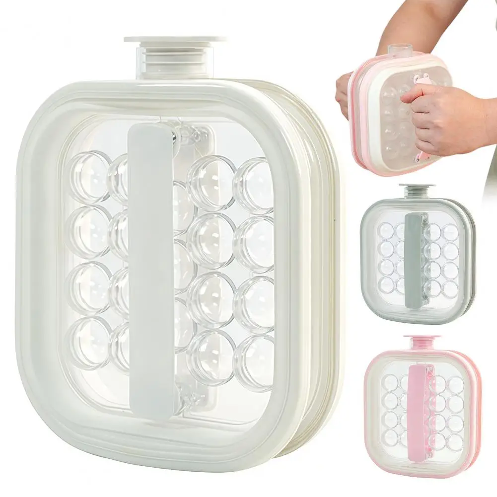 Ice Ball Maker Mold Leak Proof Silicone Curling Pitcher Portable Ice Ball Maker Kettle with Pull Handles 2-in-1 for Whiskey