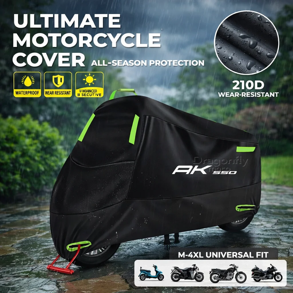 

For kymco Ak550 AK 500 550AK Motorcycle Cover Waterproof Outdoor Scooter UV Protector Rain Cover With Reflective
