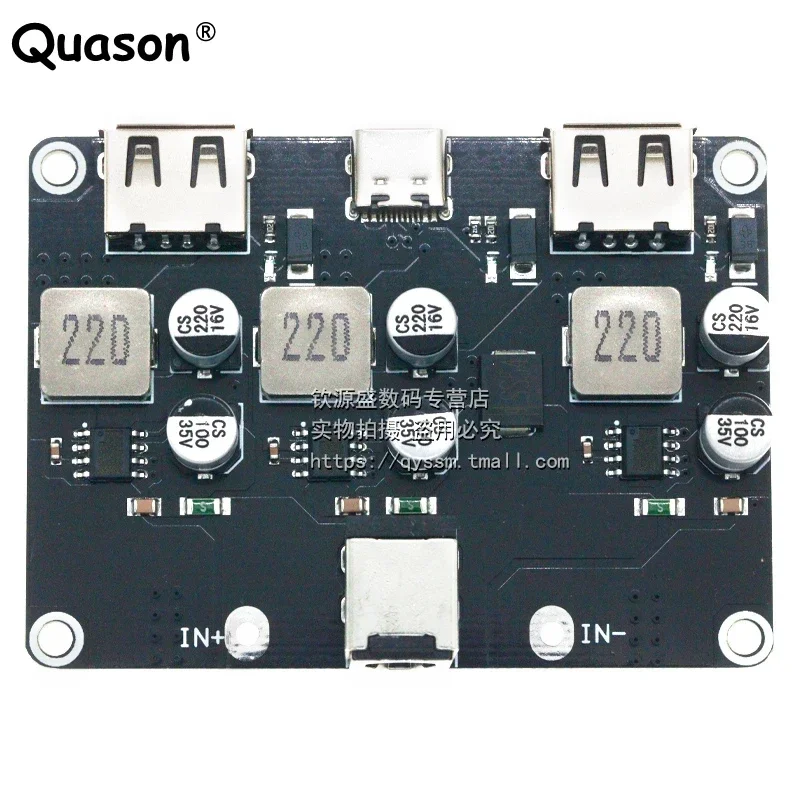 3-way fast charging module 12V24V to QC3.0 fast charging TYPE-C USB mobile phone board fast charging voltage reduction