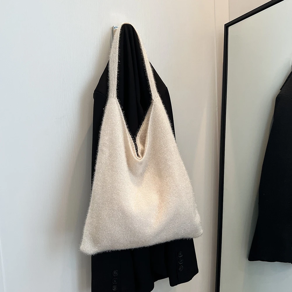 Bolso bandolera para mujer con cierre a presión, bolso de hombro, bolso liso para las axilas, bolso Hobo para viajes de trabajo