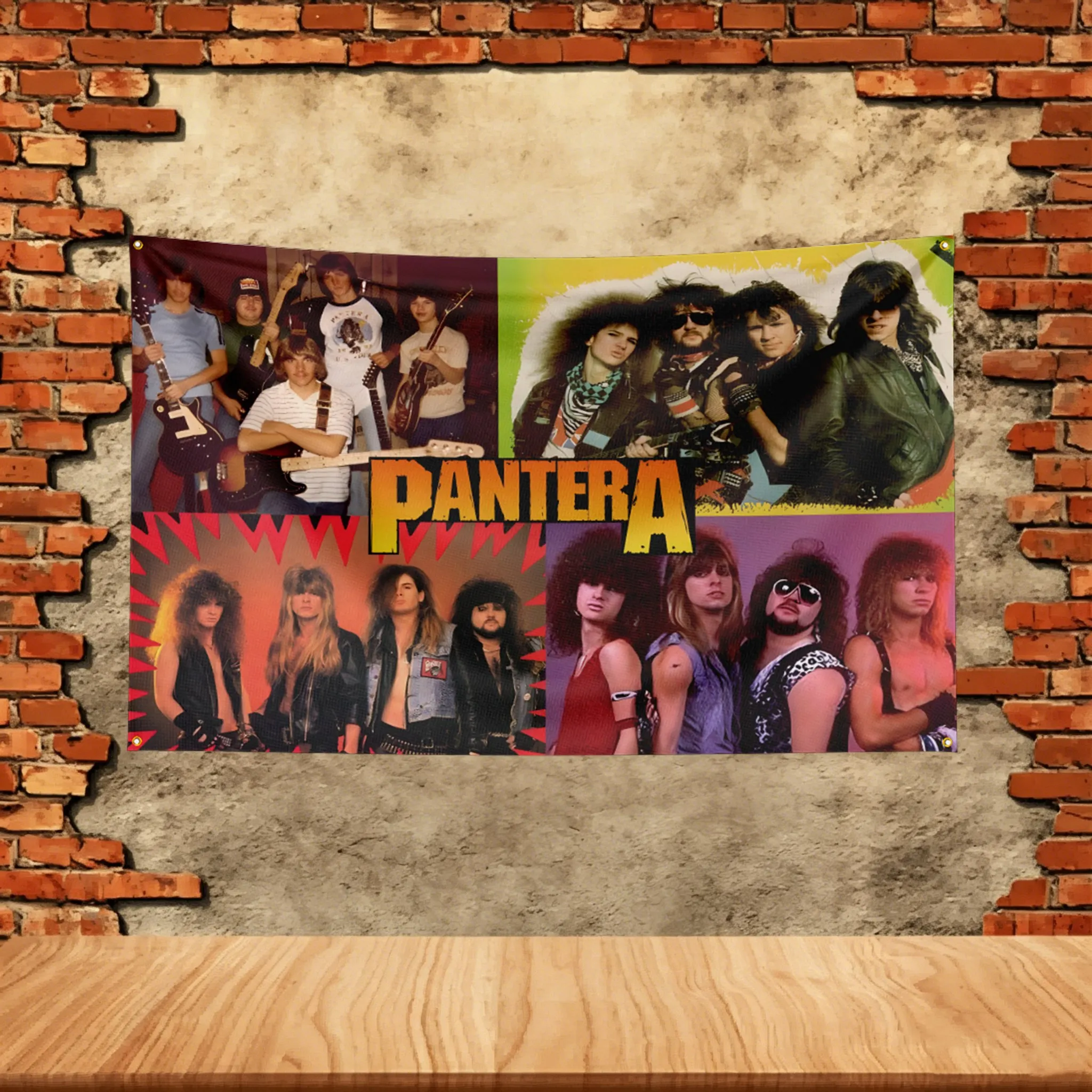 Music Band Flag 3x5ft for Pantera band Fans Banner Custom any Image Garage Bedroom Living Room Dorm Wall Hanging Decor Tapestry