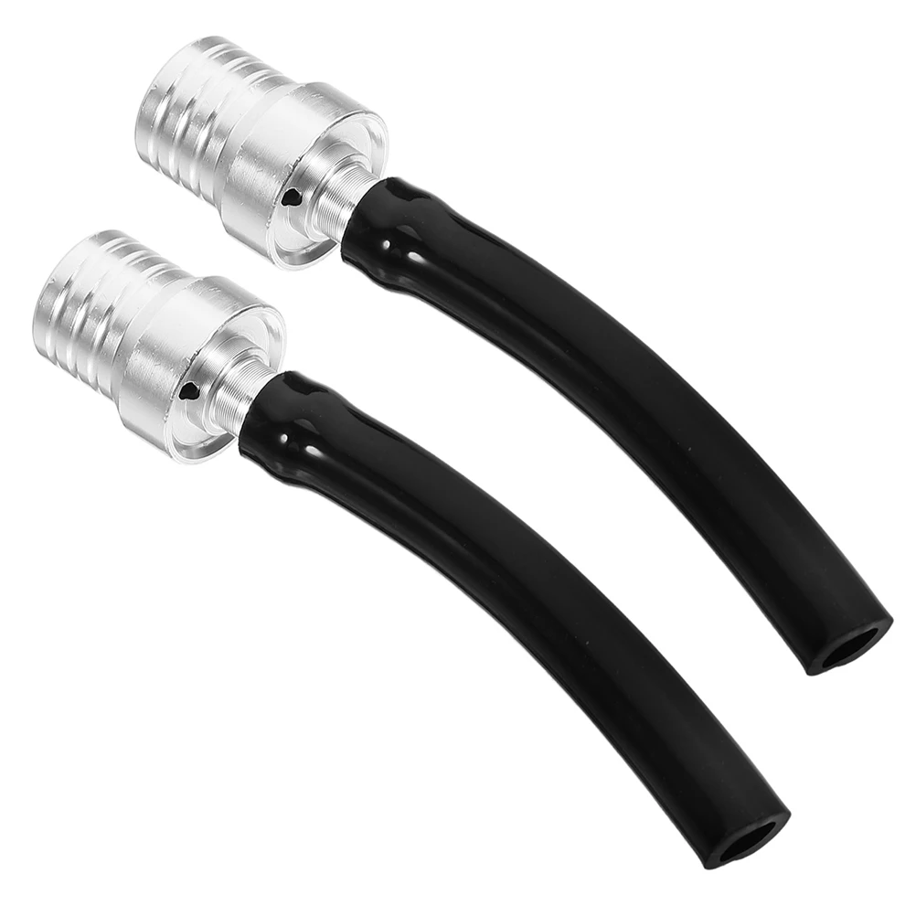 

2pcs Gas Tank Cap CNC Aluminum Alloy Hose Vented Design Durable Wide Compatibility Easy Installation Offroad