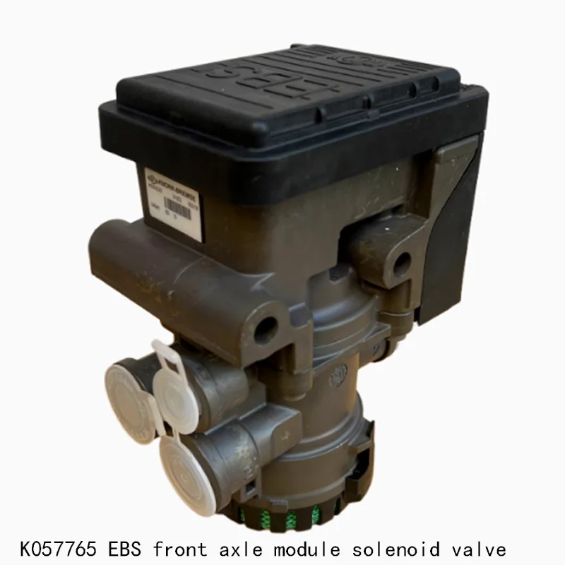 Válvula modular de freio dianteiro ebs original k057765 ebs, módulo de eixo dianteiro, válvula solenóide para trailer europeu